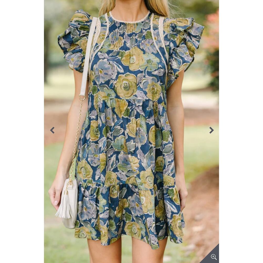 Pinch 100% Cotton Ruffle Floral Spring Dress